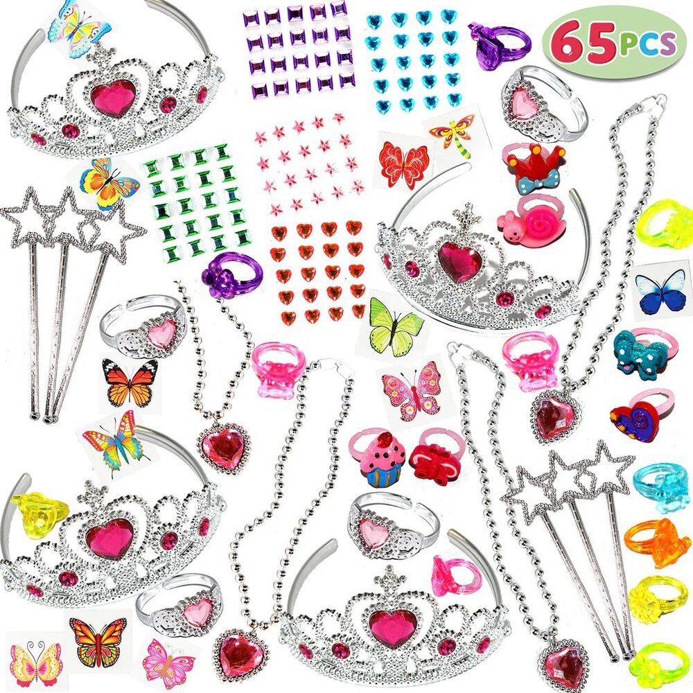2 Boxes of Girls Birthday Party Princess Jewely lot NWT